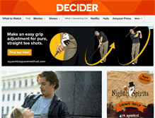 Tablet Screenshot of decider.com